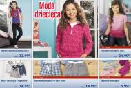 Moda dziecięca - ubrania: Rurkowe jeansy dziewczęce, bluza ...
