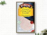 Pikok Szynka z kurcząt w plastrach , cena 3,00 PLN za 100 g/1 opak.