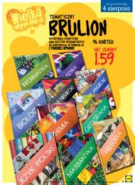 Brulion tematyczny A5 w twardej oprawie za 1,59 zł.