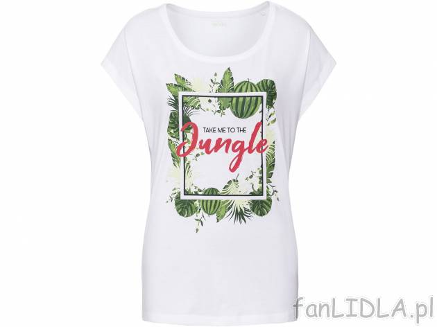T-shirt damski Esmara, cena 15,99 PLN 
- 100% bawełny
- z modnym nadrukiem
- ...