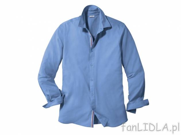 Koszula z lnem Livergy, cena 39,99 PLN za 1 szt. 
- 55% len, 45% bawełna 
- rozmiary: ...