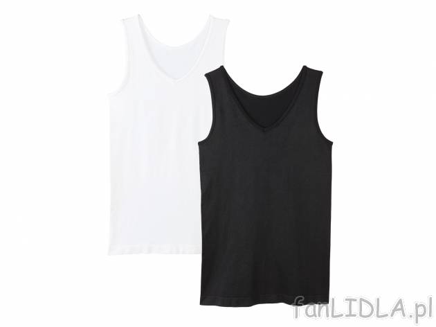 Koszulki na grubych ramiączkach, 2 szt. , cena 34,99 PLN 
- rozmiary: S-L
- materiał: ...
