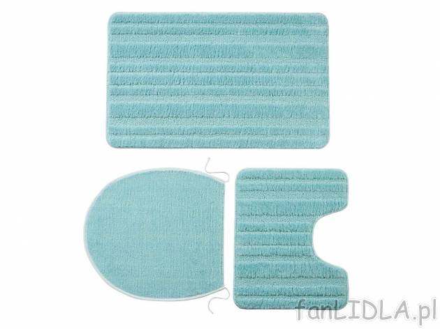 3-częściowy zestaw dywaników łazienkowych , cena 29,99 PLN. Do wyboru 4 wzory. ...