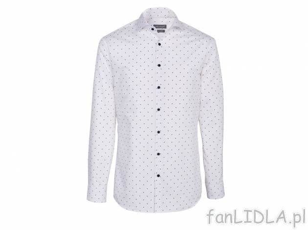 Koszula męska Slim Fit , cena 49,99 PLN 
- rozmiary: 39-45 (nie wszystkie wzory ...