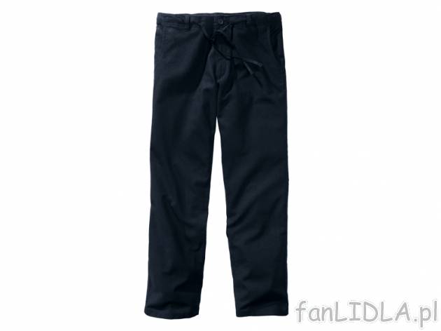 Spodnie Livergy, cena 39,00 PLN za 1 para 
- 2 kolory 
- 55% len, 45% bawełna 
- ...