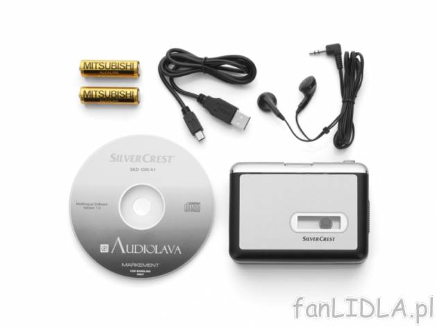 Konwerter cyfrowo -analogowy do zgrywania kaset audio Silvercrest, cena 77,00 PLN ...