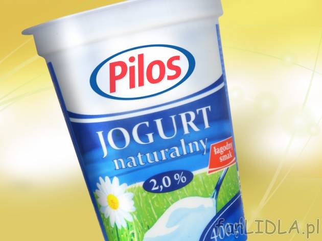 Jogurt naturalny , cena 1,19 PLN za 400 g, 1kg=2,98 PLN. 
- Wyprodukowany z polskiego ...