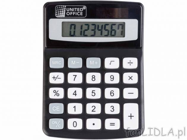 Kalkulator kieszonkowy , cena 9,99 PLN 
- zasilany baterią lub baterią słoneczną
- ...