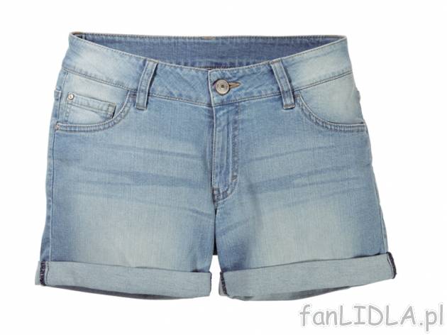 Szorty jeansowe Esmara, cena 29,99 PLN za 1 para 
- z 5 kieszeniami 
- materiał: ...