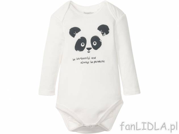 Body niemowlęce z bawełny , cena 6,99 PLN 
- rozmiary: 62-92
- 100% bawełny
- ...