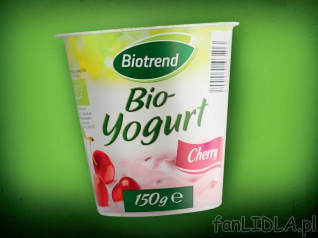 BIO-Jogurt owocowy , cena 1,19 PLN za 150 g, 100g=0,79 PLN. 
- Pyszne, kremowe ...