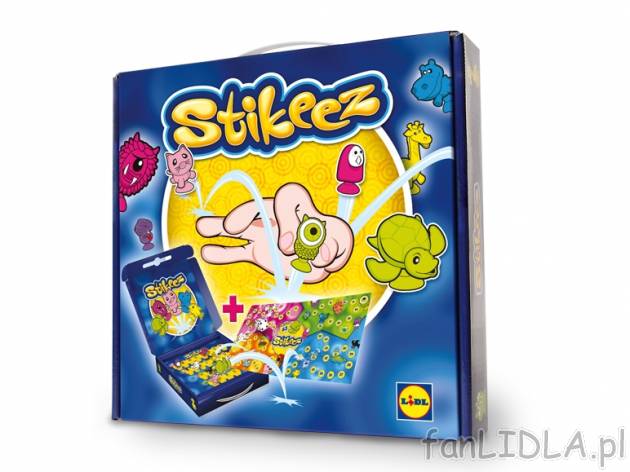 Pudełko do przechowywania Stikeez z planszą do gry , cena 7,99 PLN za 1 opak. ...