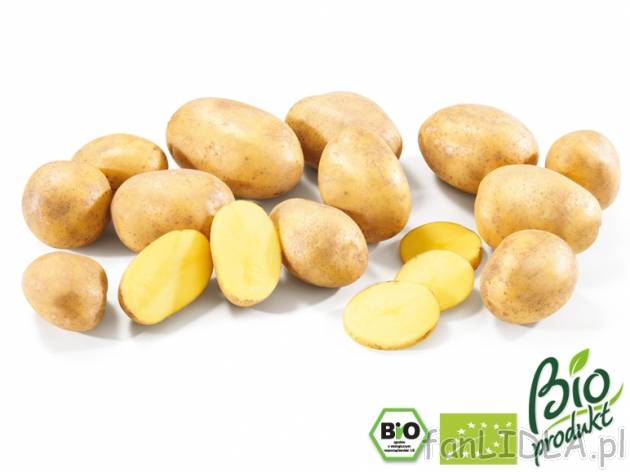 Bio-ziemniaki , cena 4,49 PLN za 1.5 kg/1opak., 1kg=2,99 PLN. 
- kraj pochodzenia: ...