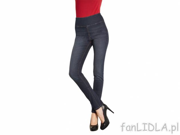 Jeansy modelujące Esmara, cena 39,99 PLN za 1 szt. 
- z efektem płaskiego brzucha ...