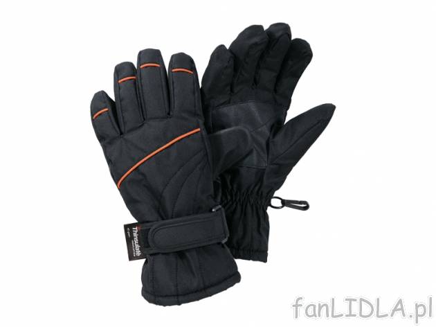 Rękawice narciarskie , cena 17,99 PLN za 1 para 
- ciepła podszewka 
- nieprzepuszczające ...