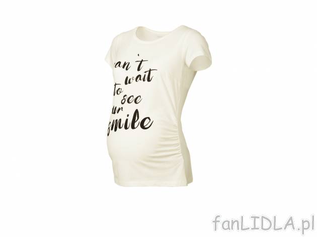 Koszulka ciążowa , cena 22,99 zł. Dostępne różne wzory, od rozmiaru S do L. ...
