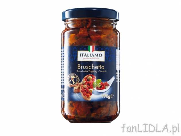 Bruschetta , cena 4,99 PLN za 190 g, 100g=2,63 PLN. 
- Pyszne, aromatyczne antipasti ...