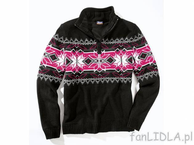 Sweter w stylu norweskim z wiatroszczelną membraną , cena 59,90 PLN za 1 szt. ...