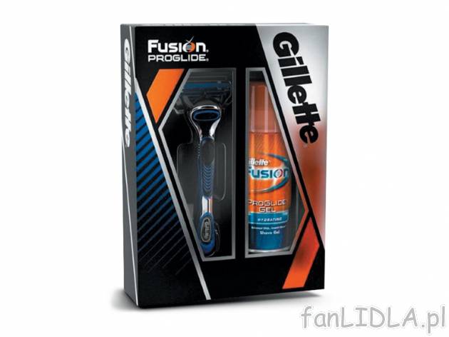 Zestaw Gillette , cena 29,99 PLN za zestaw 
- W zestawie: maszynka i żel do golenia. ...