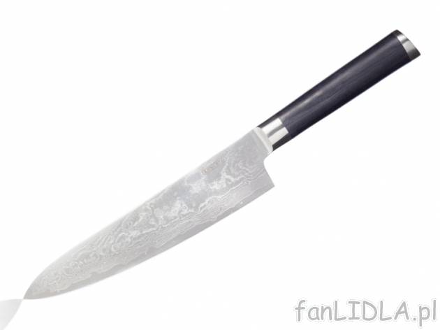 Nóż ze stali damasceńskiej Silvercrest, cena 111,00 PLN za 1 szt. 
- wysokiej ...