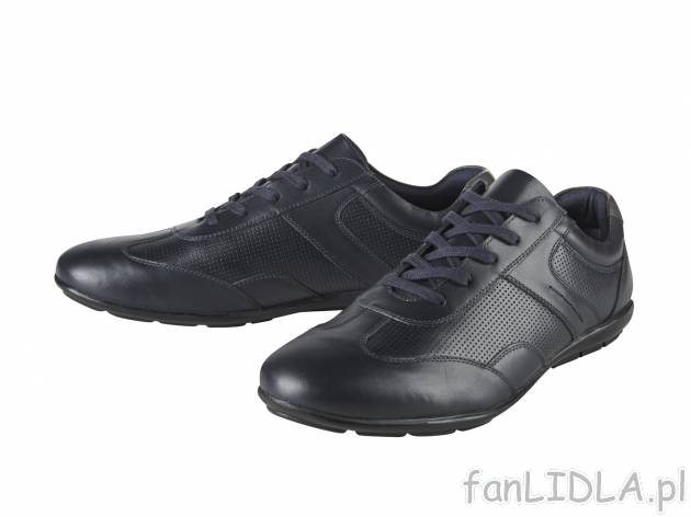 Skórzane buty męskie typu sneaker , cena 99,00 PLN. Buty o sportowym charakterze ...