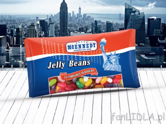 Żelki Jelly Beans , cena 4,00 PLN za 200 g/1 opak., 100 g=2,50 PLN. 
Cukierki żelowe ...