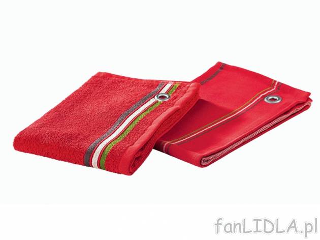 Zestaw 2 ręczników kuchennych Ernesto, cena 14,99 PLN za 1 opak. 
- wymiary: 50 ...