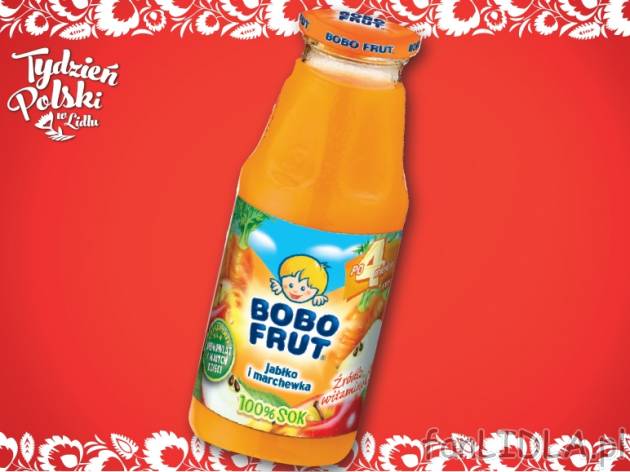 Nektar lub sok wieloowocowy Bobo Frut , cena 2,69 PLN za 300 ml/1but., 1L=8,97 PLN.