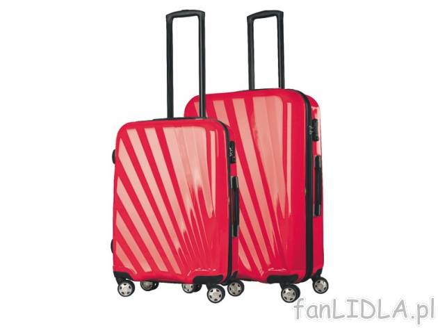 Zestaw walizek z poliwęglanu 2 szt. , cena 299,00 PLN za 2 szt. 
duża walizka: ...