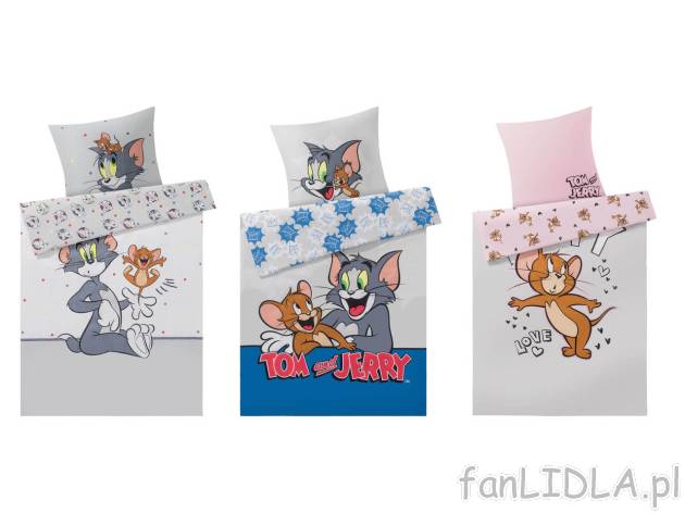 Pościel dziecięca z kolekcji Tom & Jerry , cena 39,99 PLN 
 3 zestawy do ...