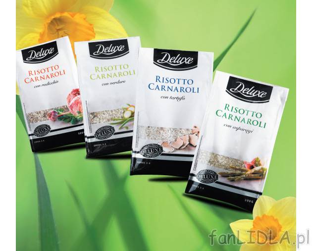 Risotto , cena 6,99 PLN za 300g/1 opak. 
- włoskie risotto w czterech wyjątkowych ...