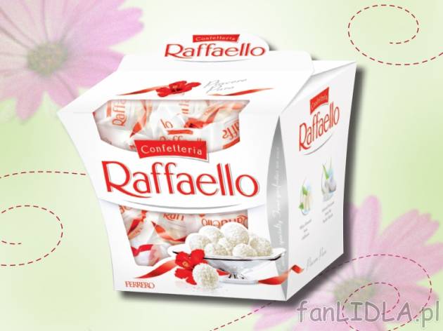 Raffaello , cena 8,00 PLN za 150 g/1 opak., 100 g=5,99 PLN.