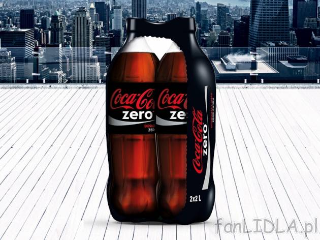 Coca-cola zero 2x2L , cena 6,99 PLN za 2x2L/1 opak., 1L=1,75 PLN.