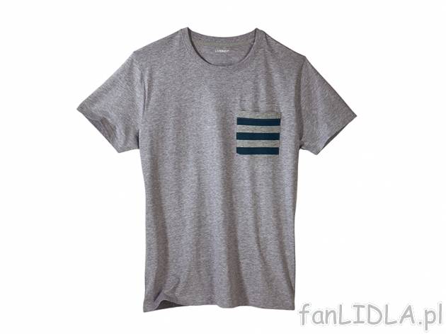T-shirt Livergy, cena 19,99 PLN za 1 szt. 
- rozmiary: S-XL (nie wszystkie wzory ...