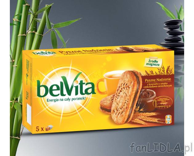 Belvita Ciasteczka czekoladowo-orzechowe , cena 6,66 PLN za 300 g/1 opak. 
- 300 ...
