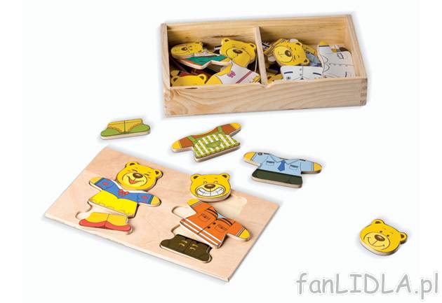 Zabawki edukacyjne z drewna , cena 21,99 PLN za 1 opak. 
- wspierają kreatywność, ...