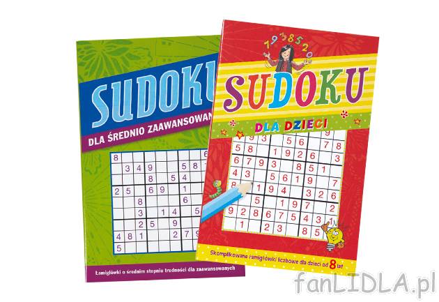Książka z sudoku , cena 7,99 PLN za 1 szt. 
-  różne rodzaje