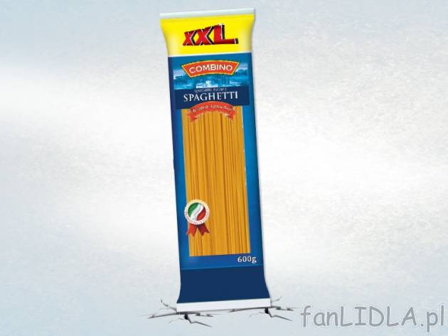 Makaron Spaghetti , cena 2,00 PLN za 600 g/1 opak., 1 kg=3,65 PLN. 
- 100 g makaronu ...