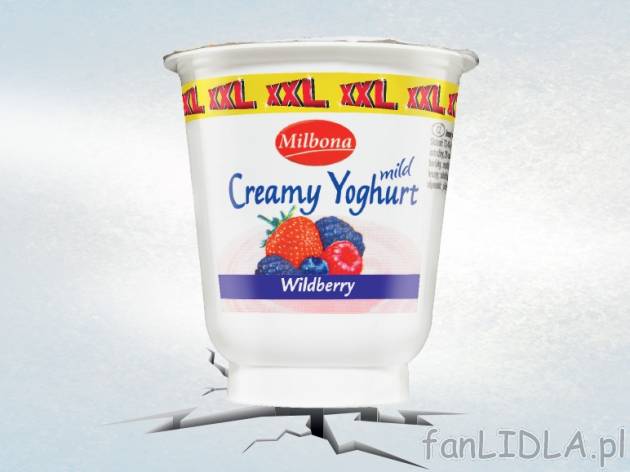 Jogurt śmietankowy, różne rodzaje , cena 1,00 PLN za 180 g/1 opak., 100 g=0,66 ...