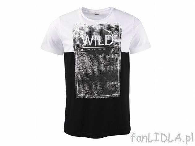 T-shirt Livergy, cena 22,99 PLN za 1 szt. 
- 4 wzory do wyboru 
- rozmiary: S-XL ...