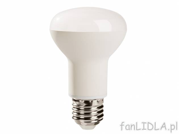 Żarówka LED , cena 19,99 PLN za 1 szt. 
- ciepły biały 
- żywotność do ...