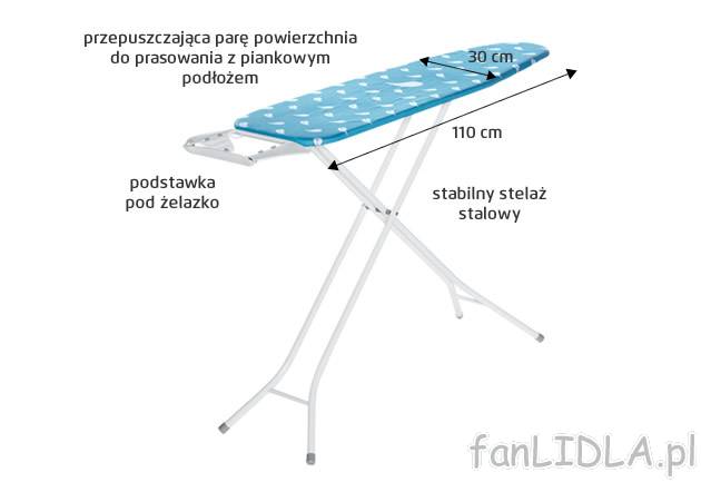 Deska do prasowania AquaPur, cena 69,90 PLN za 1 szt. 
- powierzchnia do prasowania: ...