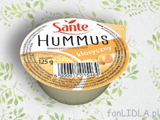 Hummus , cena 2,69 PLN za 122g/125g/1 opak., 100g=2,20/2,15 PLN.