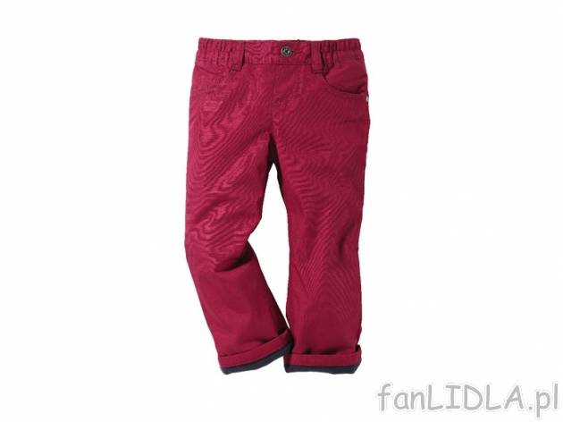 Spodnie ocieplane Lupilu, cena 24,99 PLN za 1 para 
- do wyboru: 
- 3 wzory chłopięce ...
