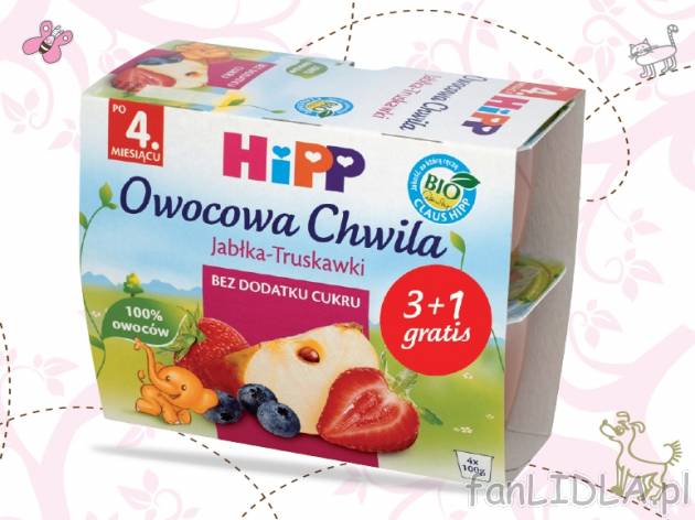 HiPP Kaszka mleczna lub Owocowa Chwila , cena 6,00 PLN za 3x100 g+100 g gratis/1 ...