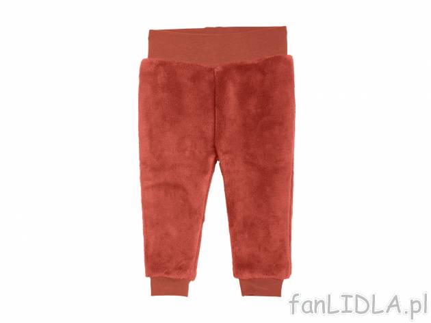 Spodnie z tkaniny teddy marki Lupilu, cena 14,99 PLN za 1 para 
- rozmiary: 62-92 ...