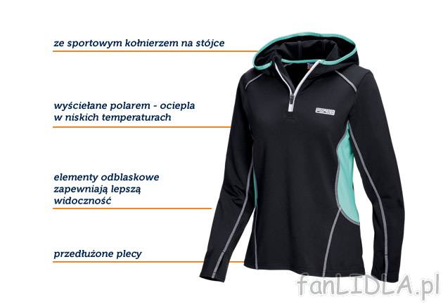 Bluza funkcyjna Crivit Sports, cena 39,99 PLN za 1 szt. 
- miękka i ciepła 
- ...