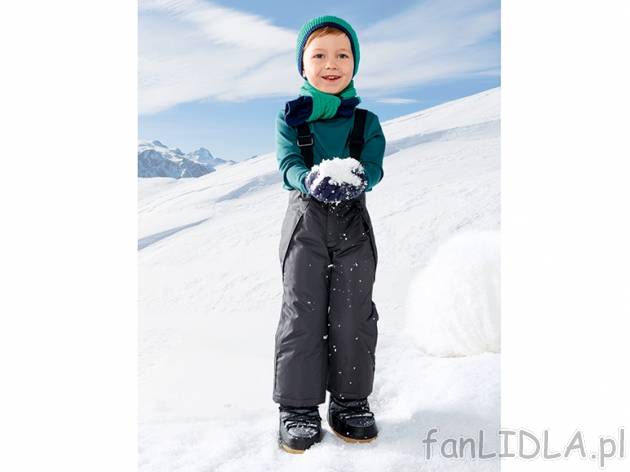 Dziecięce spodnie narciarskie Lupilu, cena 45,00 PLN za 1 para 
- chłopięce: ...
