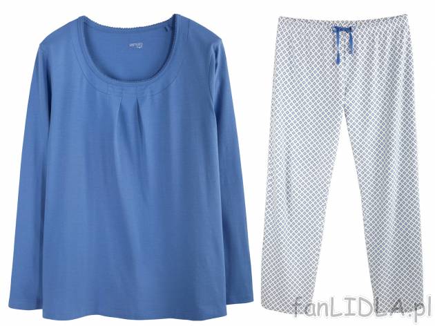 Piżama bawełniana Esmara, cena 34,99 PLN za 1 opak. Piżama dwuczęściowa: bluzka ...