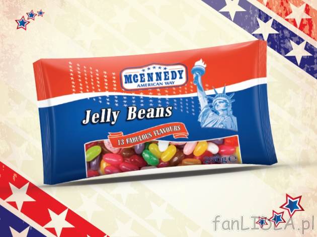 Żelki Jelly Beans - od 19.11 , cena 4,99 PLN za 250 g/1 opak., 100g=2,00 PLN.